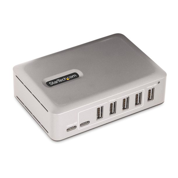 Alternative view of StarTech 10G5A2CS-USB-C-HUB 7-Port USB-C Hub - 5x USB-A + 2x USB-C - Self-Powered w/65W Power Supply - USB 3.1 10Gbps