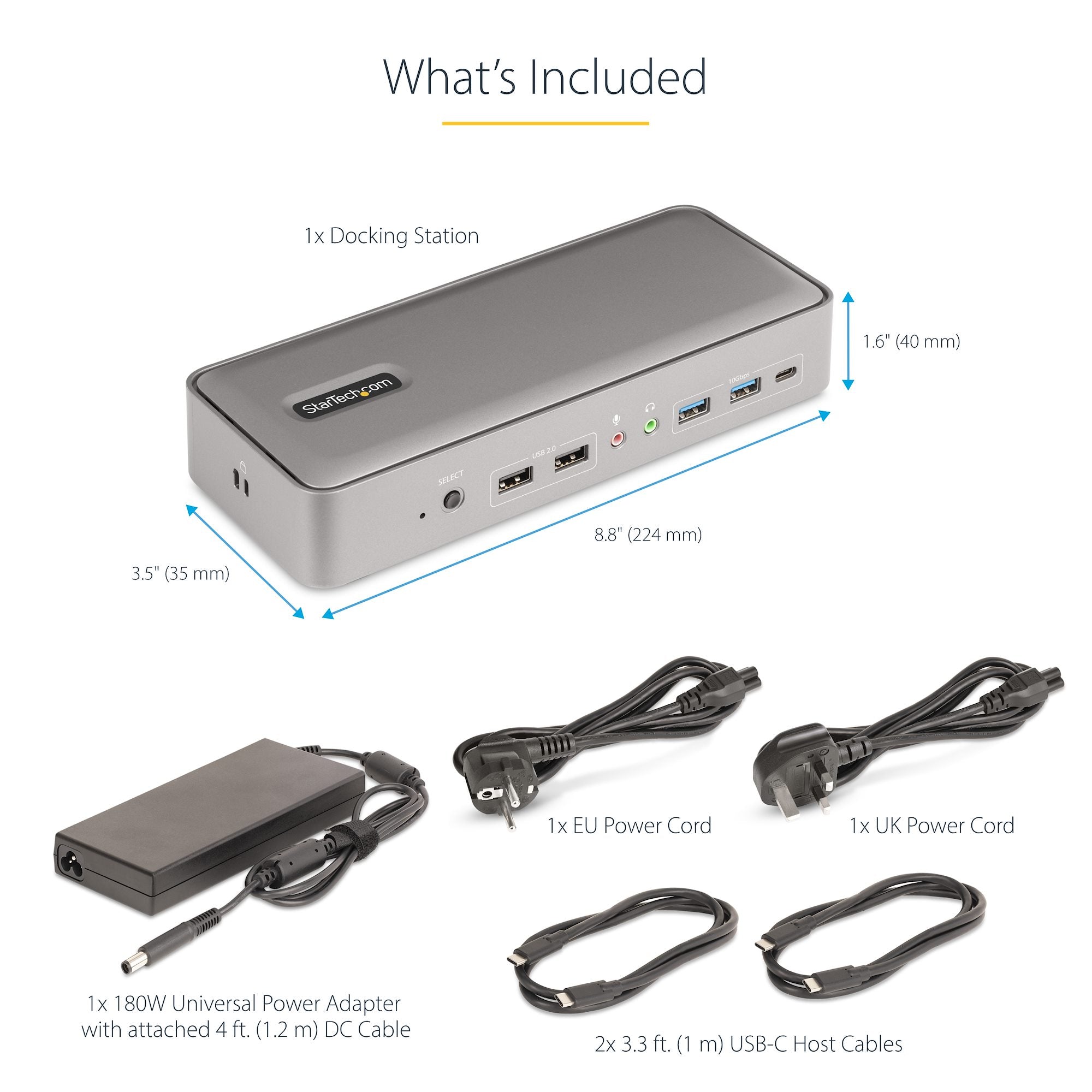 StarTech Dual-Laptop USB-C KVM Docking Station, Dual Monitor 4K 60Hz DisplayPort Dock | 129UE-USBC-KVM-DOCK - Image 14