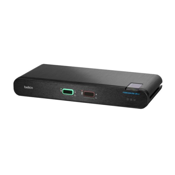 Alternative view of Belkin Universal 2nd Gen Secure KVM Switch w/ CAC | F1DN102KVM-UN-4