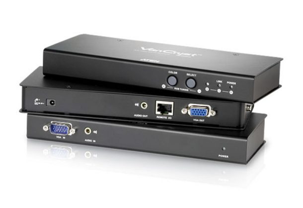 Aten VGA/Audio Cat 5 Extender Wall Plate (1280 x 1024@150m) | VE156-AT-E