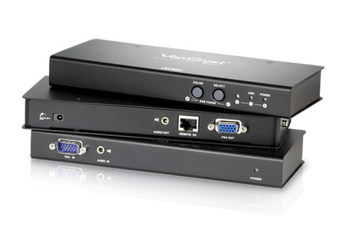 Alternative view of Aten VGA/Audio Cat 5 Extender Wall Plate (1280 x 1024@150m) | VE156-AT-E