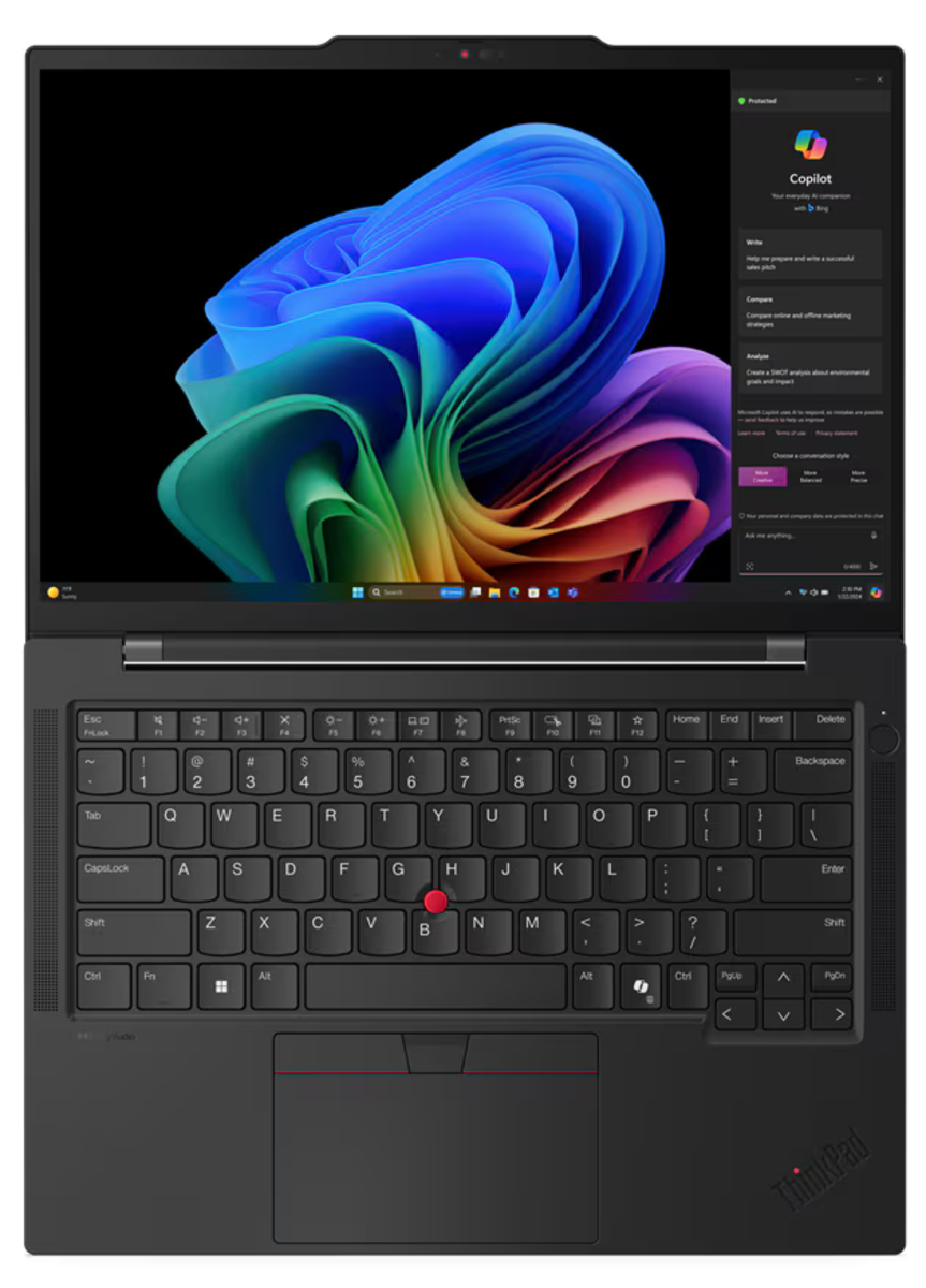 Lenovo ThinkPad T14s Qualcomm Snapdragon X1E-78-100 14" WUXGA 32 GB RAM 1 TB SSD Windows 11 Pro Laptop - Image 4