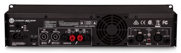 Alternative view of Crown XLS1502 Two-channel, 525W @ 4Ω Power Amplifier
