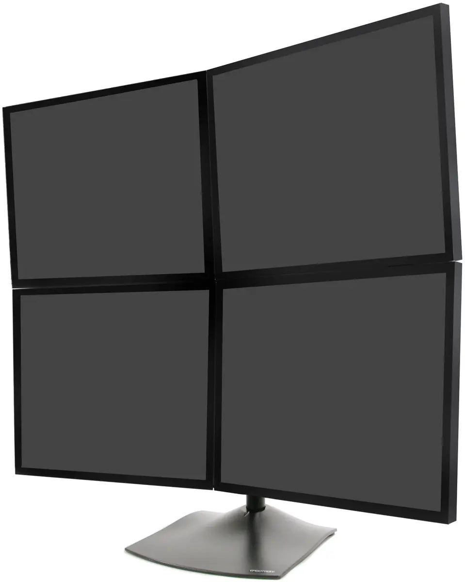 Ergotron 24" DS100 Quad-Monitor Desk Stand Black - 33-324-200 - Image 2