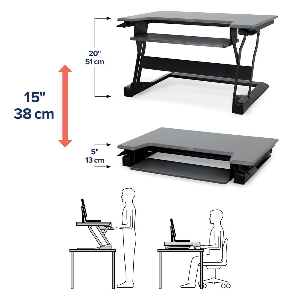 Ergotron WorkFit-T Sit-Stand Desktop Workstation - 33-397-085 - Image 6