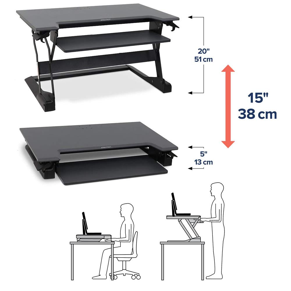 Ergotron WorkFit-TL Sit-Stand Desktop Workstation - 33-406-085 - Image 7