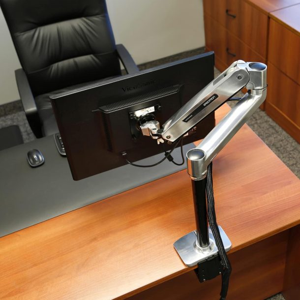 Alternative view of Ergotron 42" LX Sit-Stand Desk Mount LCD Arm | 45-360-026
