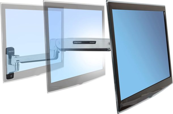 Alternative view of Ergotron 46" LX HD Sit-Stand Wall Mount - 45-383-026