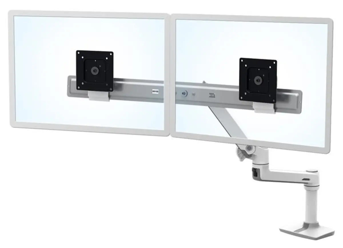 Ergotron 25" LX Dual/Multi LCD Direct Arm Desk Mount White | 45-489-216 - Image 2