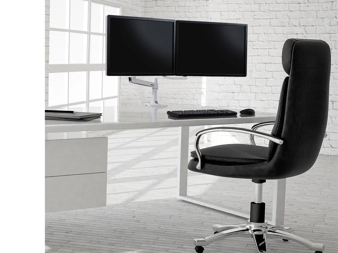 Ergotron 25" LX Dual/Multi LCD Direct Arm Desk Mount White | 45-489-216 - Image 5