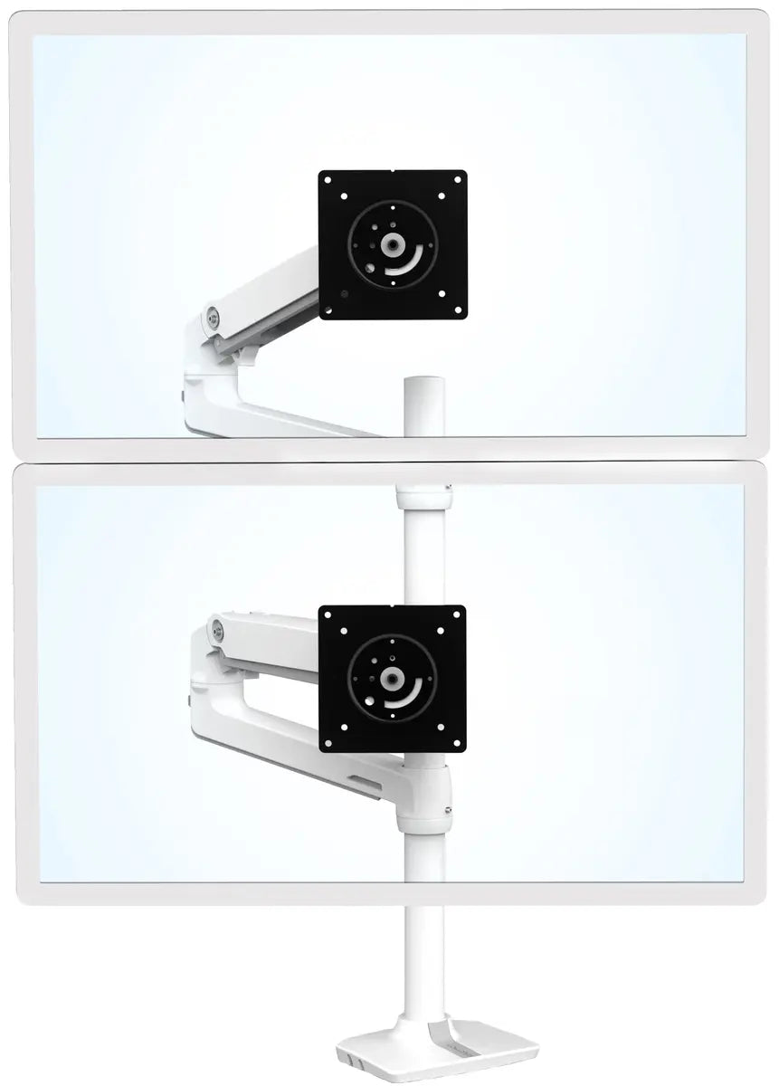 Ergotron 40" LX Dual/Multi LCD Stacking Arm Tall Pole Desk Mount | 45-509-216 - Image 2