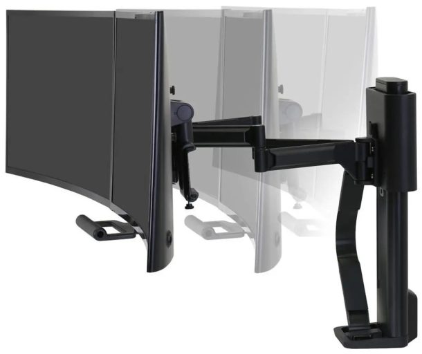 Alternative view of Ergotron TRACE® Dual Monitor Mount - 45-631-224