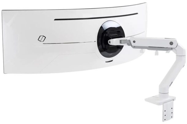 Ergotron 49" Ultra-Wide Curved HX Desk Monitor Arm With HD Pivot | 45-647-216