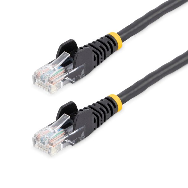 StarTech 5m Black Cat5e Patch Cable with Snagless RJ45 Connectors - 45PAT5MBK