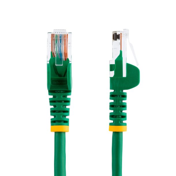 Alternative view of StarTech 45PAT50CMGN Cat5e Ethernet Patch Cable with Snagless RJ45 Connectors - 0.5 m, Green