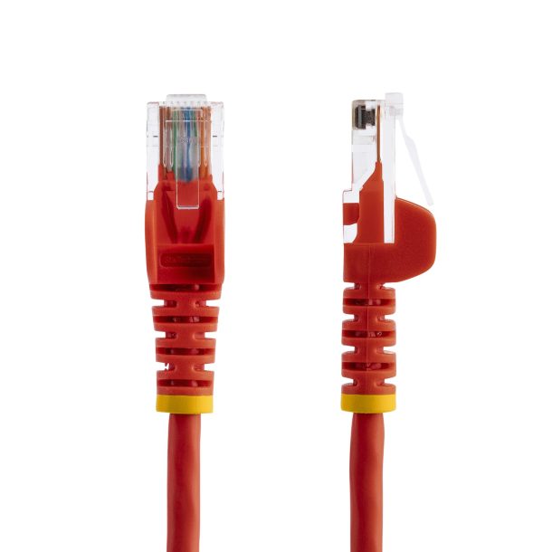 Alternative view of StarTech 0.5m Red Cat5e Ethernet Patch Cable with Snagless RJ45 Connectors - 45PAT50CMRD