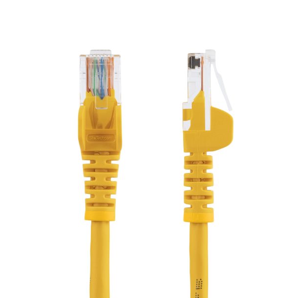Alternative view of StarTech 10m Yellow Cat5e Ethernet Patch Cable with Snagless RJ45 Connectors - 45PAT10MYL