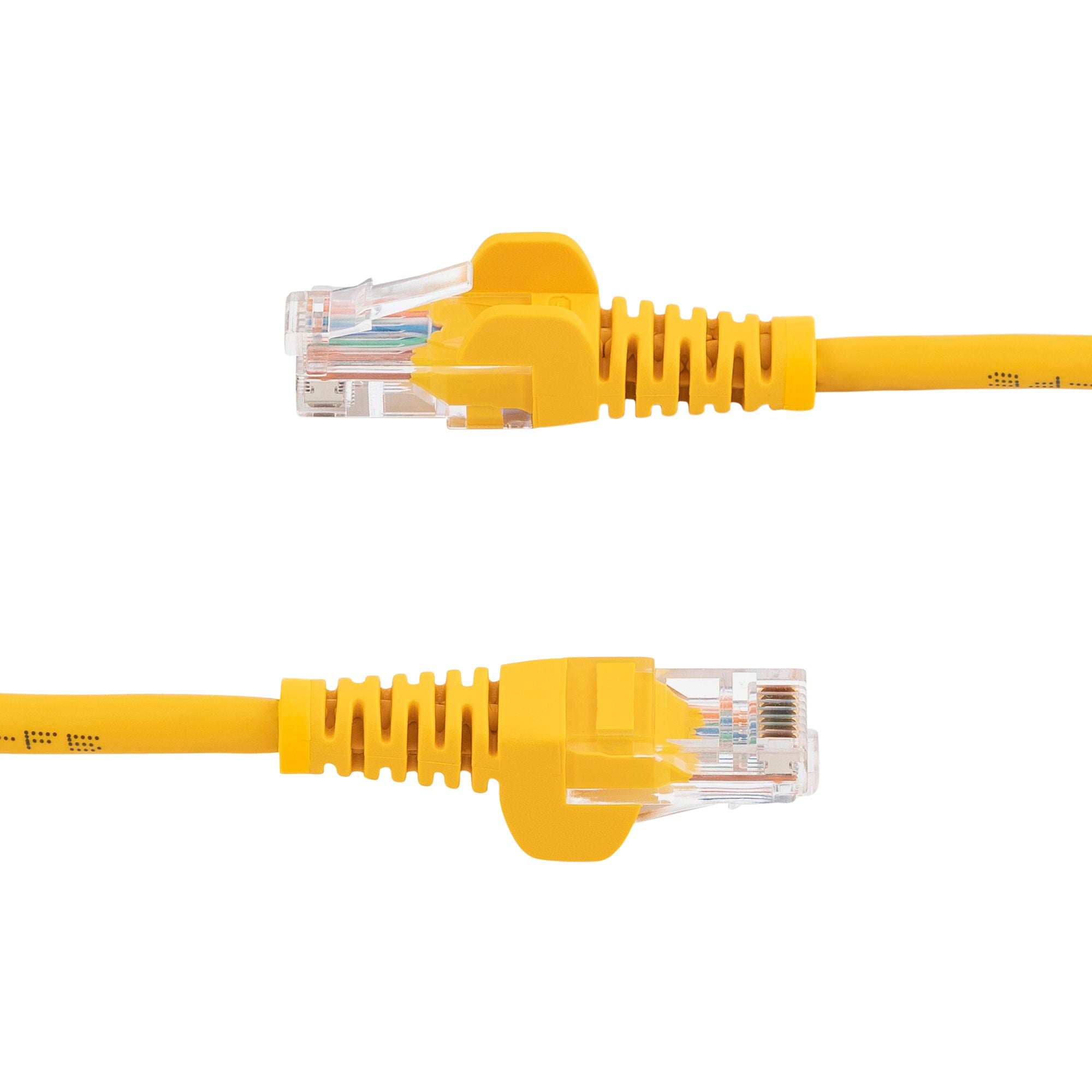 StarTech 45PAT3MYL Cat5e Patch Cable with Snagless RJ45 Connectors - 3m, Yellow - Image 3