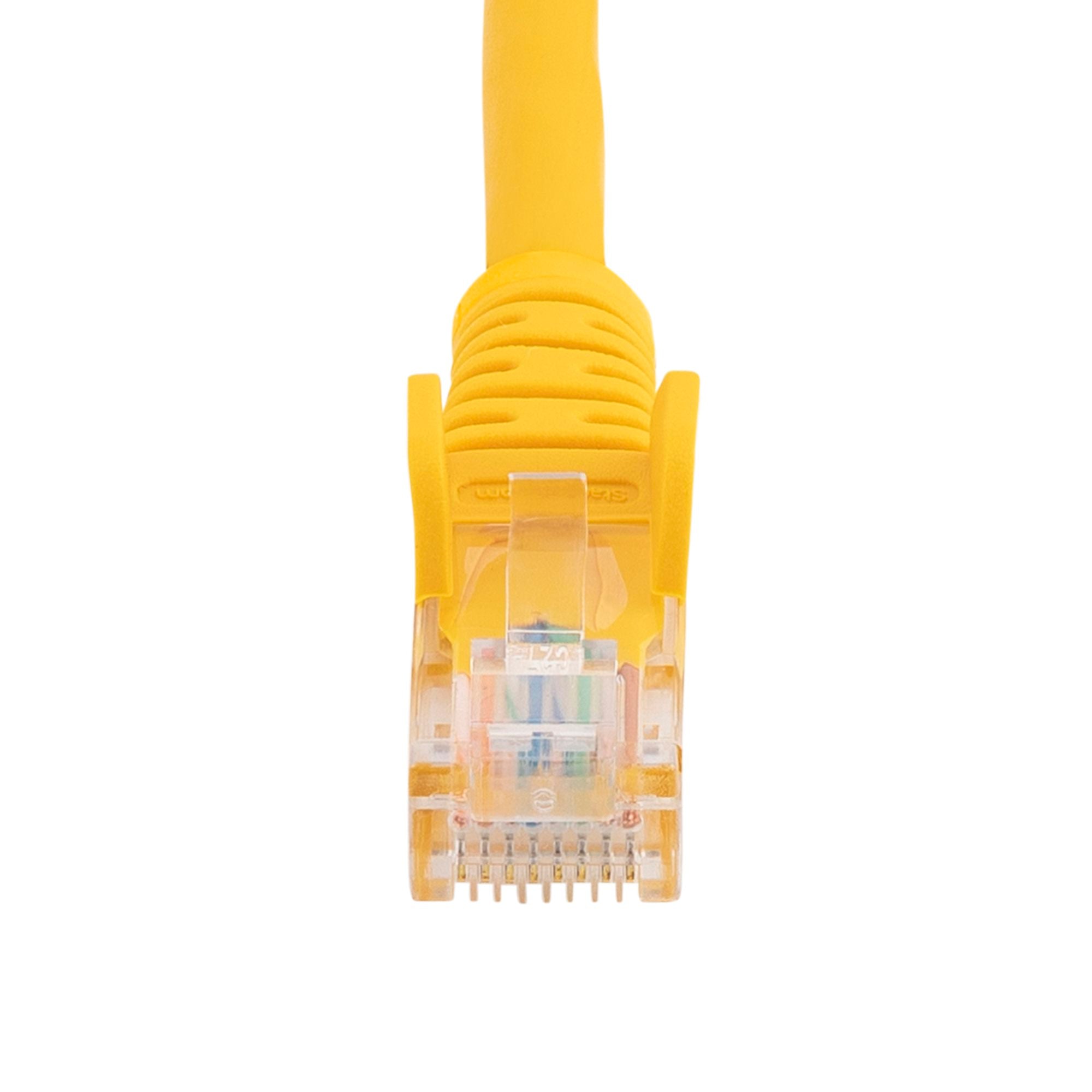StarTech 45PAT3MYL Cat5e Patch Cable with Snagless RJ45 Connectors - 3m, Yellow - Image 4