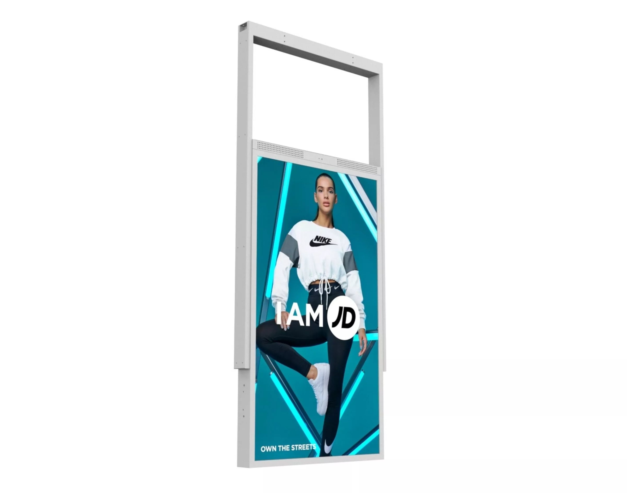 Allsee 49" White Double-Sided Ultra High Brightness Digital Display | 3500 cd/m² Ceiling Hanging-Signage - Image 4