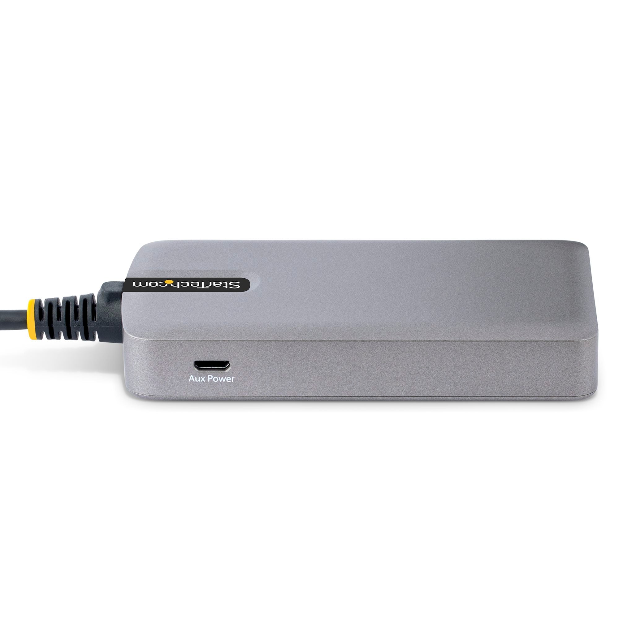 StarTech 5G3AGBB-USB-A-HUB 3-Port USB Hub with Ethernet - 3x USB-A Ports - Gigabit Ethernet (RJ-45) - USB 3.0 5Gbps - Bus-Powered - 1ft/30cm Long Cable - Portable Laptop USB Hub Adapter w/ GbE - Image 4