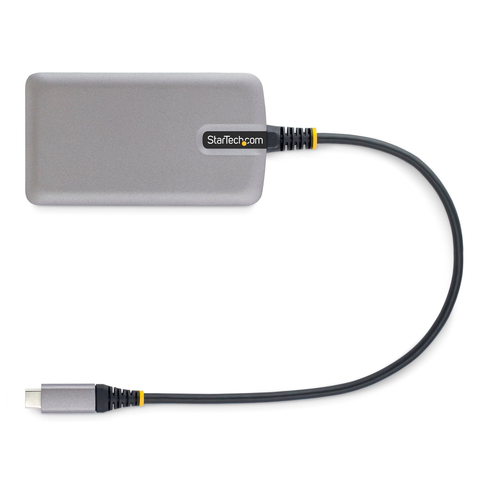 StarTech 5G4AB-USB-C-HUB 4-Port USB-C Hub - 5Gbps - Bus Powered - USB C to 4x USB-A Hub w/ Optional Auxiliary Power Input - Image 6