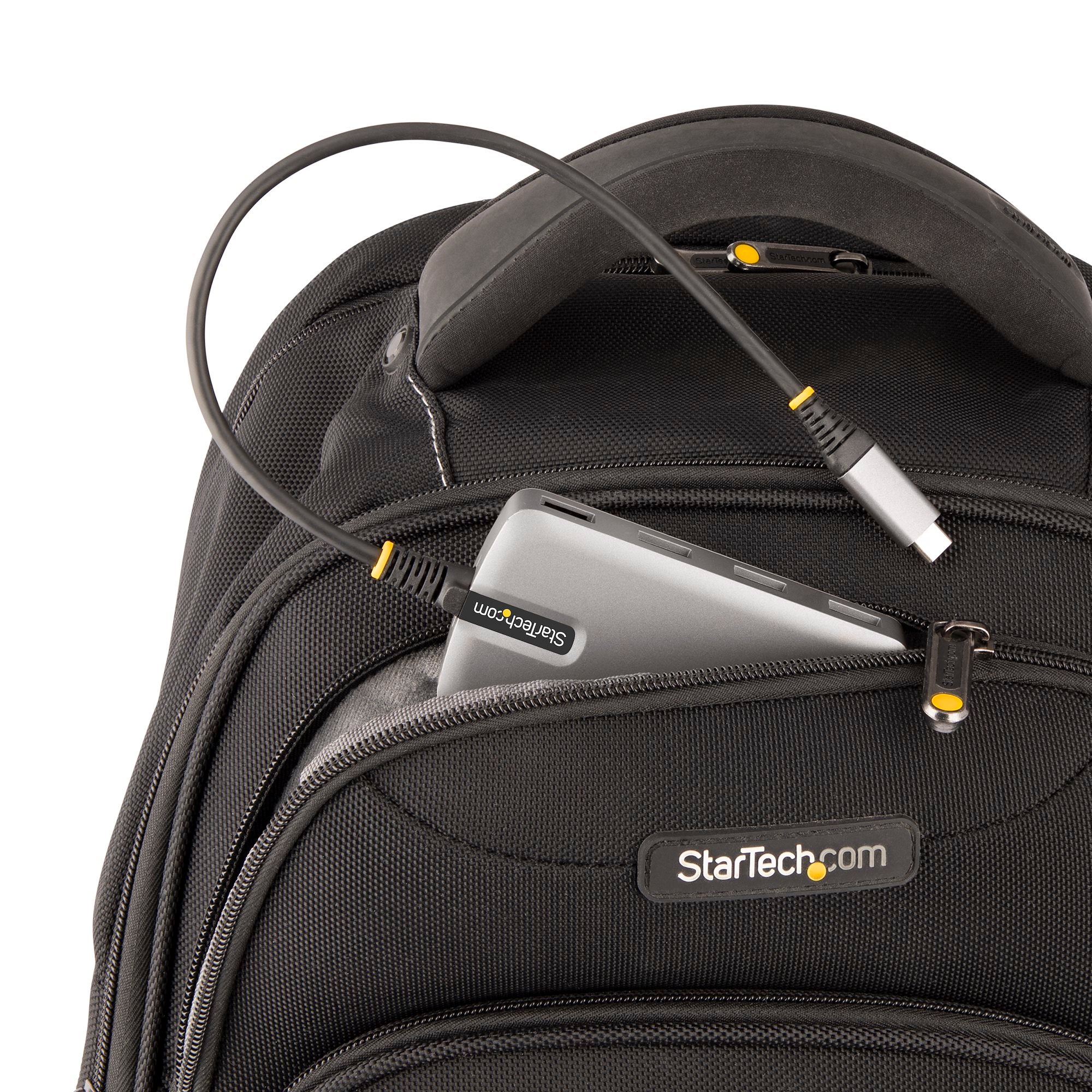 StarTech 5G4AB-USB-C-HUB 4-Port USB-C Hub - 5Gbps - Bus Powered - USB C to 4x USB-A Hub w/ Optional Auxiliary Power Input - Image 10