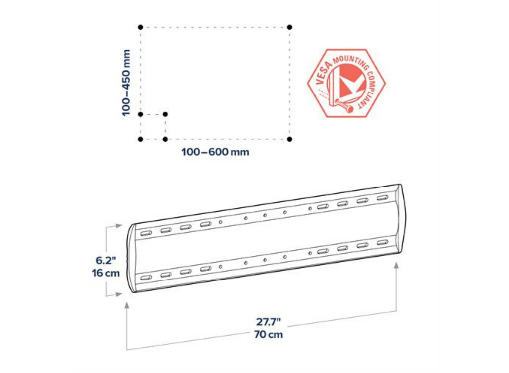 Ergotron TM Tilting Wall Mount For Large Display or TV Mount | 61-142-003 - Image 2