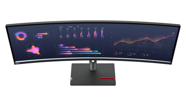 Alternative view of Lenovo 63DBRAT1UK/P49w-30 ThinkVision 49" 5K 60Hz Curved DQHD Thunderbolt USB-C Monitor