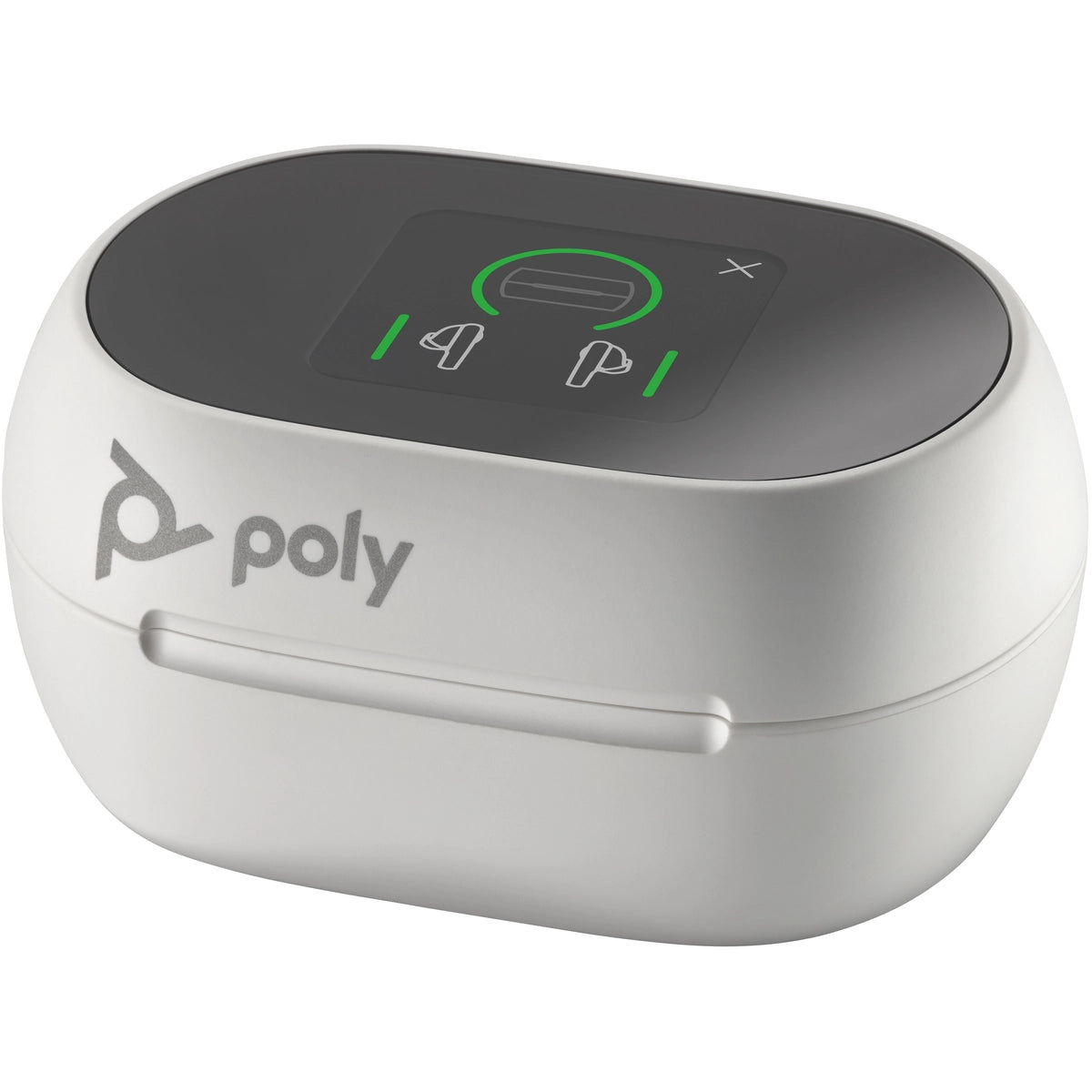 Poly Voyager Free 60+ UC White Sand Earbuds + BT700 USB-A Adapter + Touchscreen Charge Case | 7Y8G5AA - Image 4