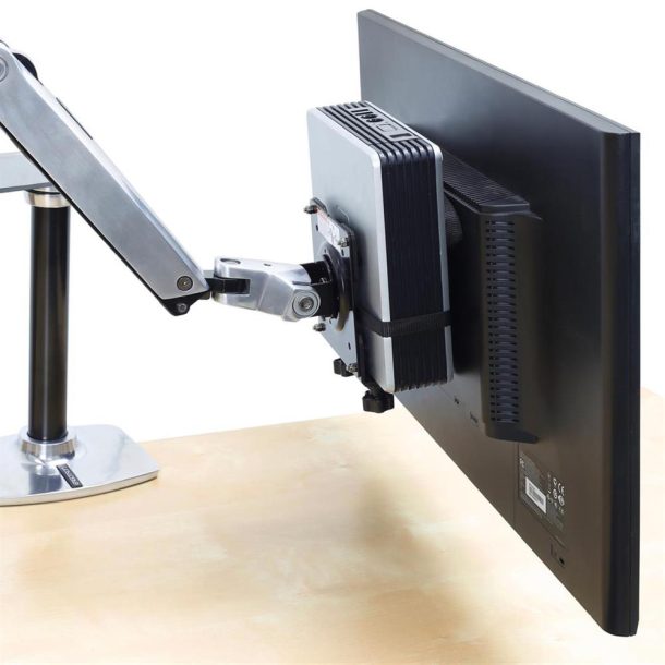 Alternative view of Ergotron Desk-Mounted CPU Holder Black - 80-107-200