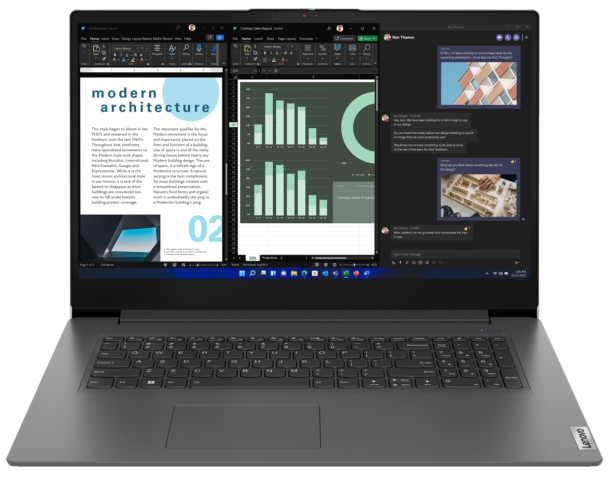 Lenovo V V17 Intel® Core™ i5 i5-1335U 17.3" 8 GB RAM 256 GB SSD Windows 11 Pro Laptop | 83A20000UK