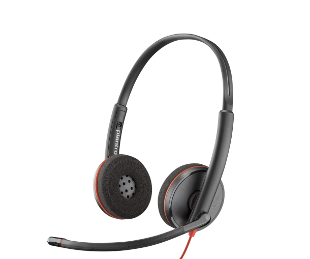 Alternative view of POLY Blackwire 3220 Stereo USB-C Headset +USB-C/A Adapter | 8X228AA