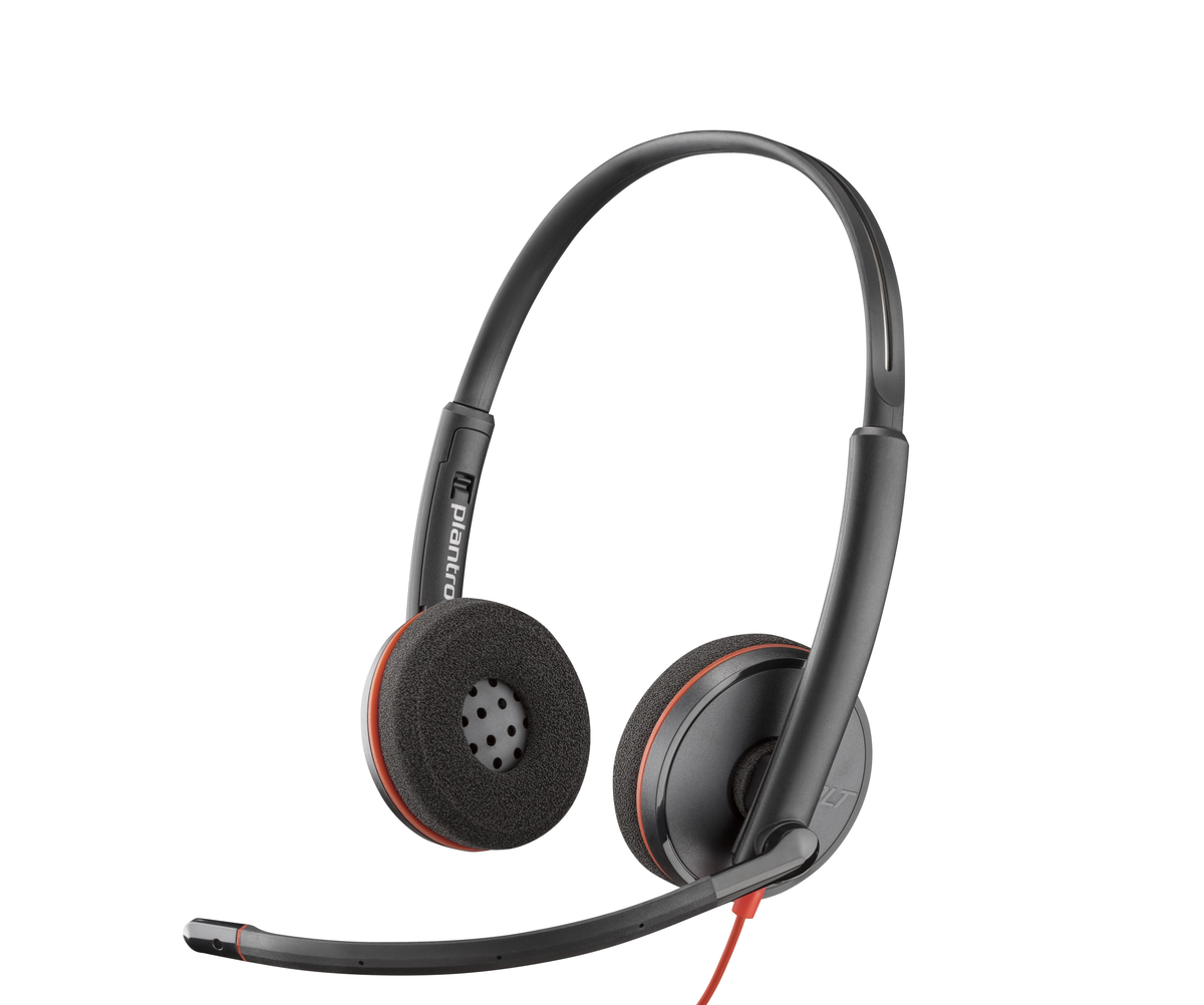 POLY Blackwire 3220 Stereo USB-C Headset +USB-C/A Adapter | 8X228AA - Image 2