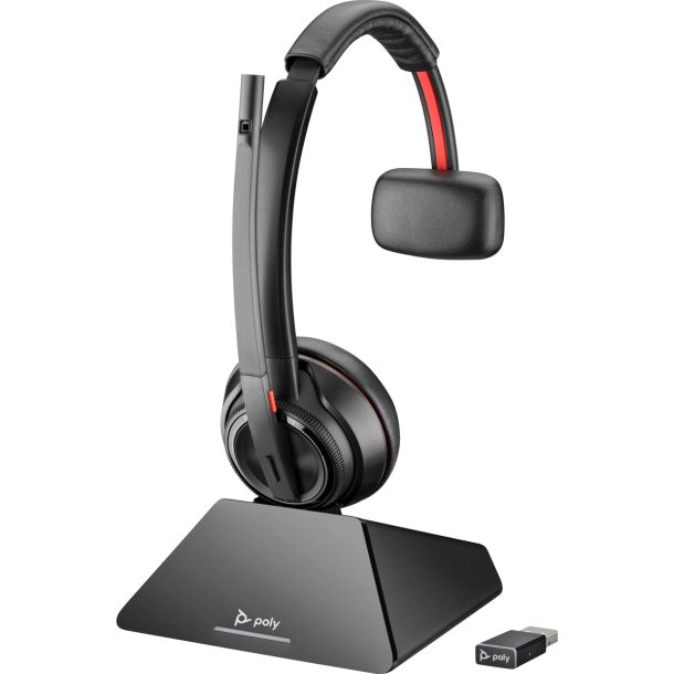 Alternative view of Poly Savi 8220 Stereo DECT 1880-1900 MHz Top + Charging Cradle | 8Y9C4AA#ABB