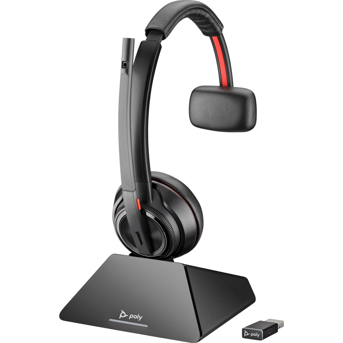 Poly Savi 8220 Stereo DECT 1880-1900 MHz Top + Charging Cradle | 8Y9C4AA#ABB - Image 2