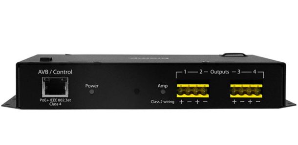 Alternative view of BIAMP Tesira AMP-450P AVB/TSN Enabled PoE+ Four-Channel Amplifier