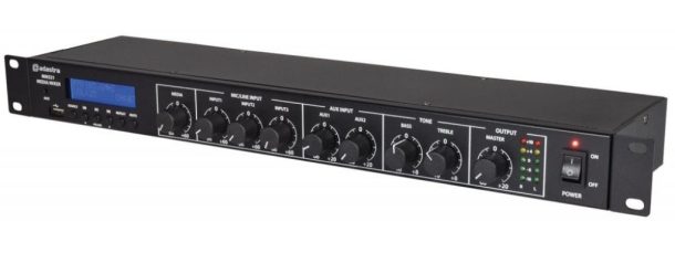 Adastra Rack Mixer With Bluetooth & USB/FM Player | 953.028UK