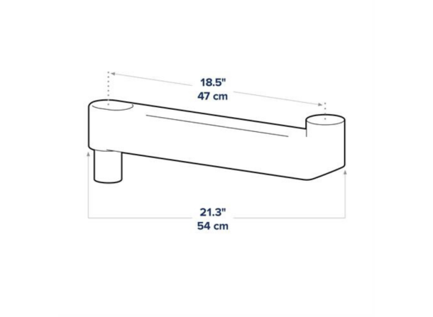 Alternative view of Ergotron CareFit® Combo Extender | 98-547-251