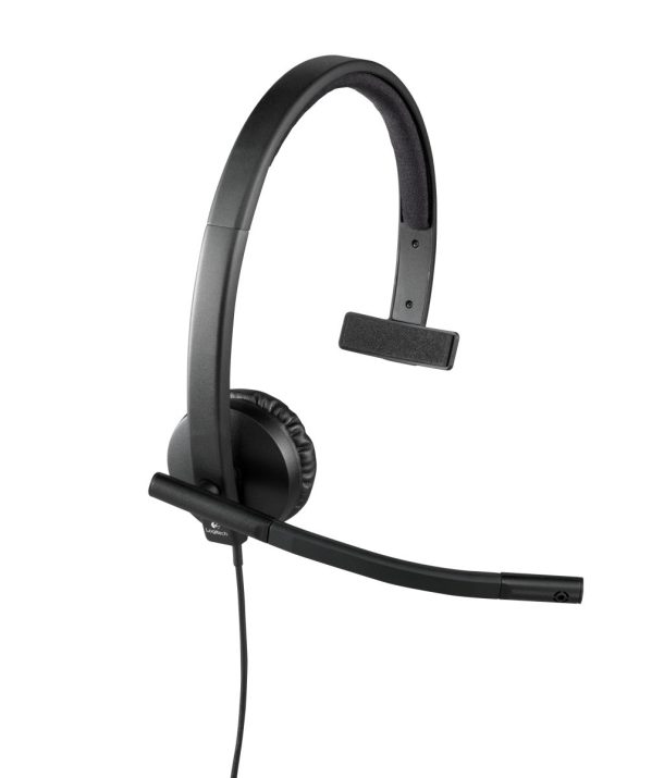 Alternative view of Logitech USB Headset H570e Mono Wired Black Headset