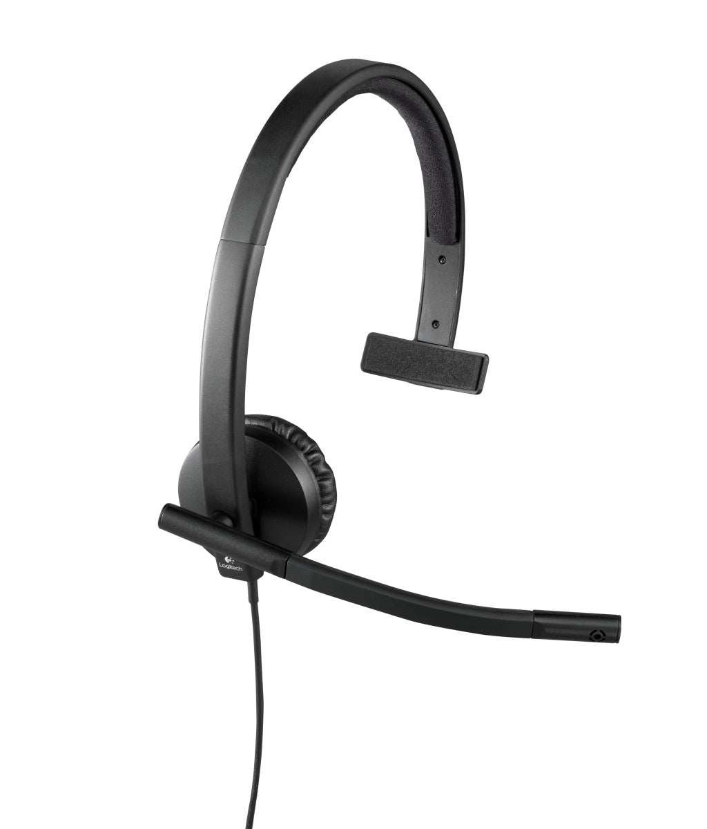 Logitech USB Headset H570e Mono Wired Black Headset - Image 2
