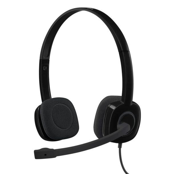Alternative view of Logitech H150 Stereo Black Wired Headset | 981-000589