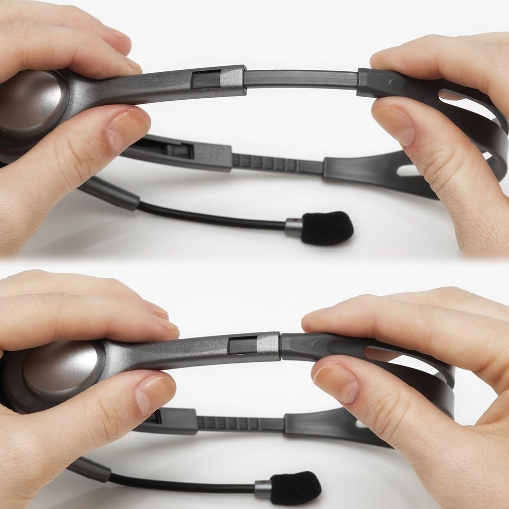 Logitech H110 Stereo Grey Wired Headset | 981-000593 - Image 4
