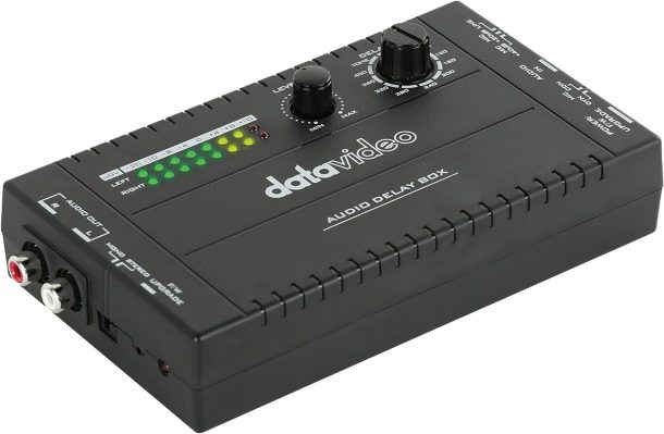Alternative view of DataVideo 2 Channels Audio Mixer Black | AD-10