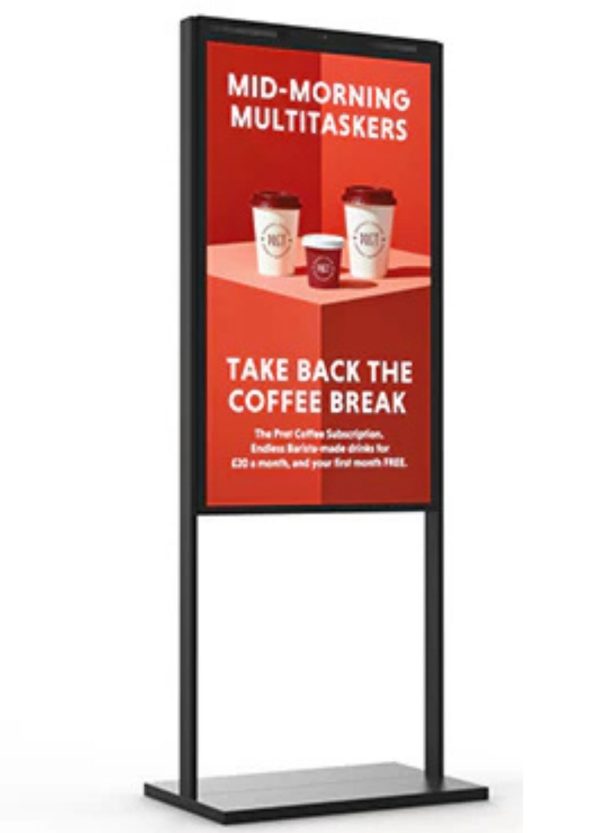 55" Double-Sided Ultra High Brightness Digital Display | 3500 cd/m² Floor Standing-Signage