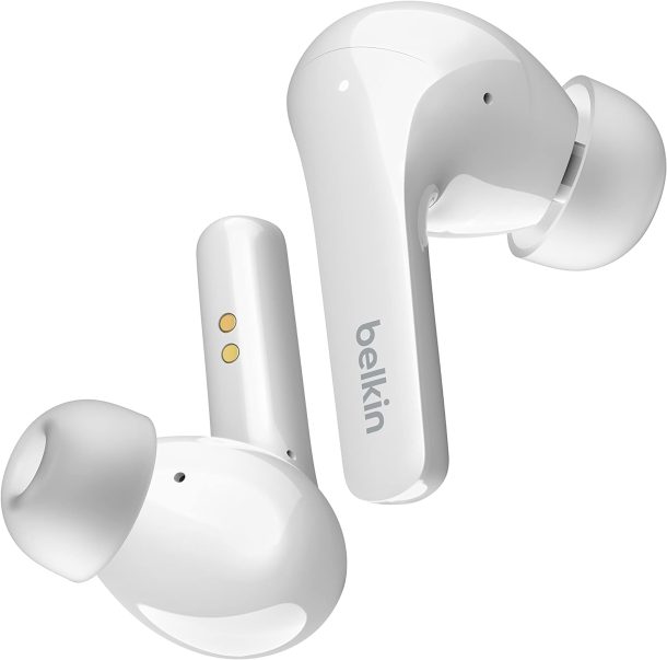 Belkin SoundForm® Flow Wireless Bluetooth Noise-Cancelling Earbuds White | AUC006BTWH