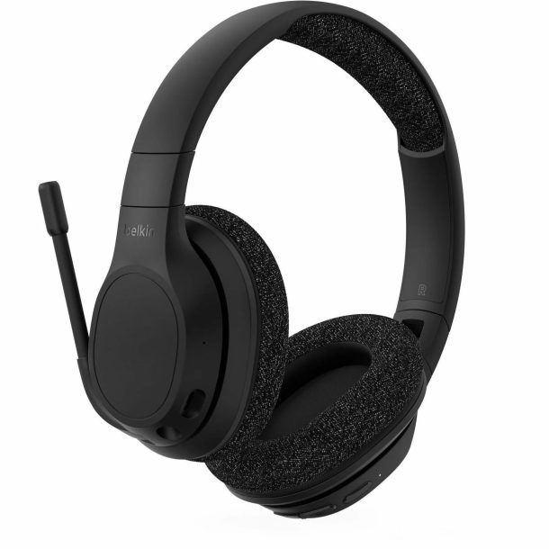 Alternative view of Belkin SoundForm Adapt Wireless Over-The-Ear Headphones | AUD005BTBLK