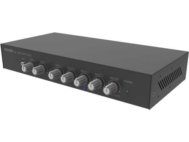 Alternative view of Vision AV-1900 50W Amplifier and Pair of CS-1900 Ceiling Speakers Kit