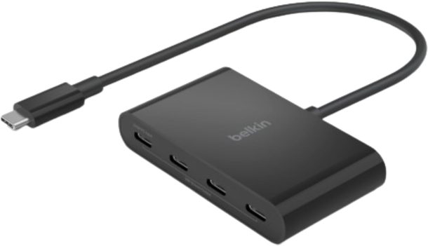 Belkin Interface Hub 4-Port USB Type-C 10000 Mbit/s Black | AVC018BTBK