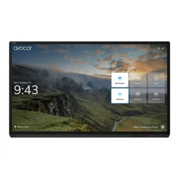 Avocor AVG-7560 G-Series - 75" 4K InGlass® LED Interactive Display
